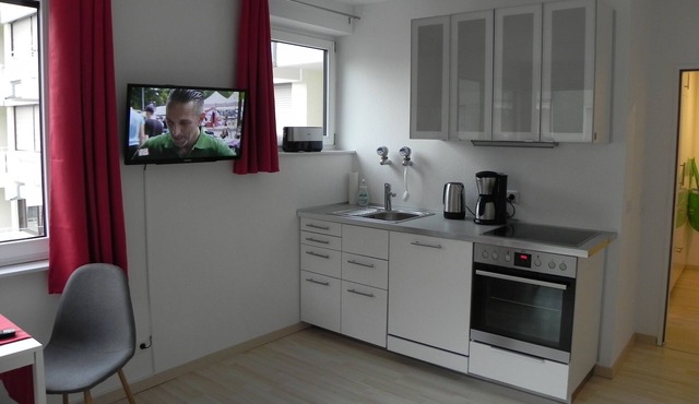 Studio apartment - central, parking lot, Danube+Ulm old town on foot