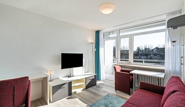 Studio Apartment "Huber Living Basic 209" with Balcony & Wi-Fi