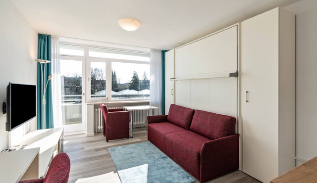 Studio Apartment "Huber Living Basic 204" with Balcony & Wi-Fi