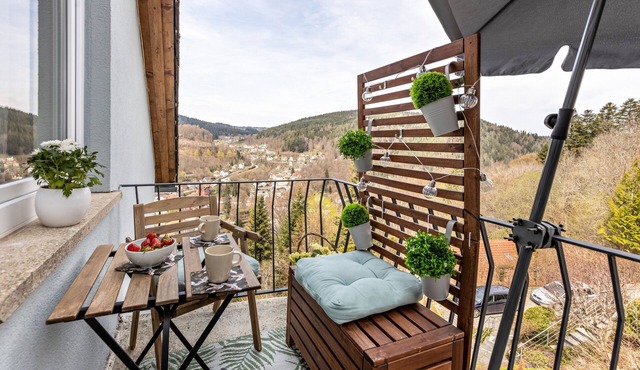 Studio Apartment "Sonnenhof" with Balcony & Wi-Fi