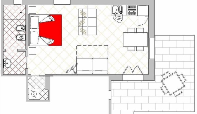 Studio apartment "Zone"