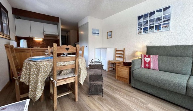 Studio avec coin montagne - 4 pers, à 100m des télécabines, piscine, parking, casier à ski - FR-1-330F-94