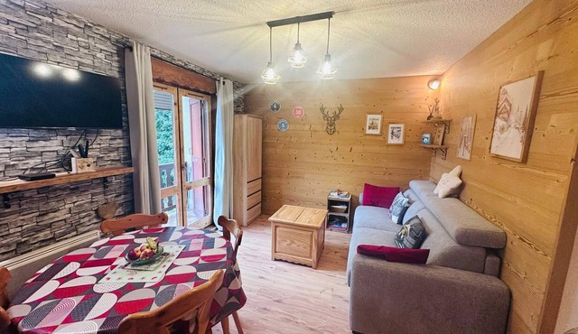 Studio cabin 4 pers, balcony, Valloire