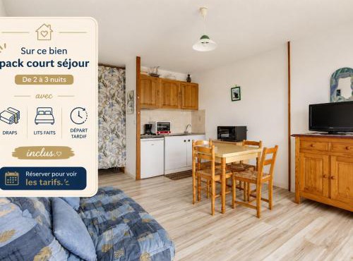 Studio Cabine à Biscarrosse-Plage, Proche Plages et Commerces, Balcon exposé Sud - FR-1-521-41