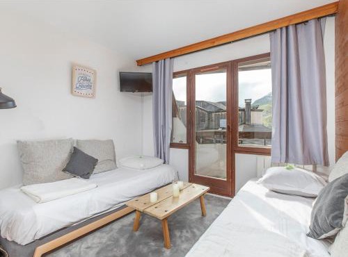 Studio cabine confortable pour 4 à Avoriaz, balcon plein sud - FR-1-314-186