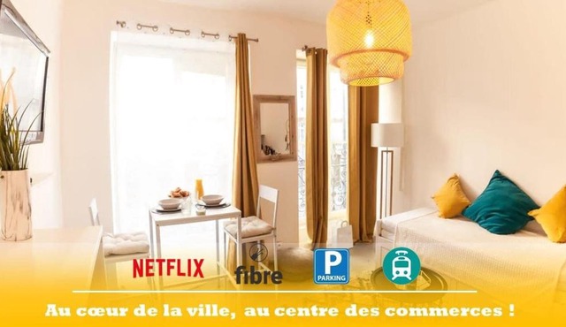 Studio centre ville parking