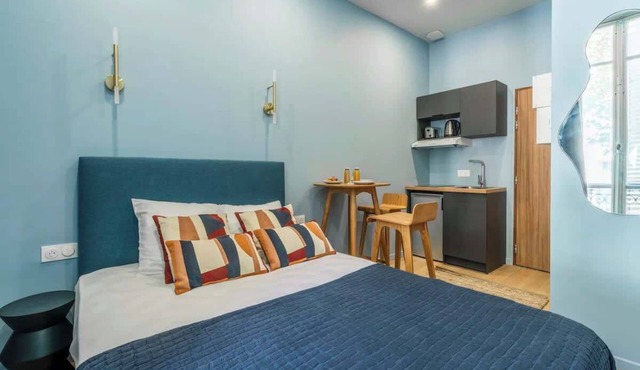 Studio climatisé & confortable - côté Batignolles