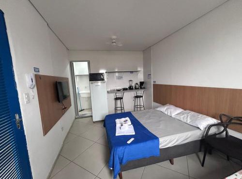 Studio com duas camas ao lado do Expo Center Norte em São Paulo