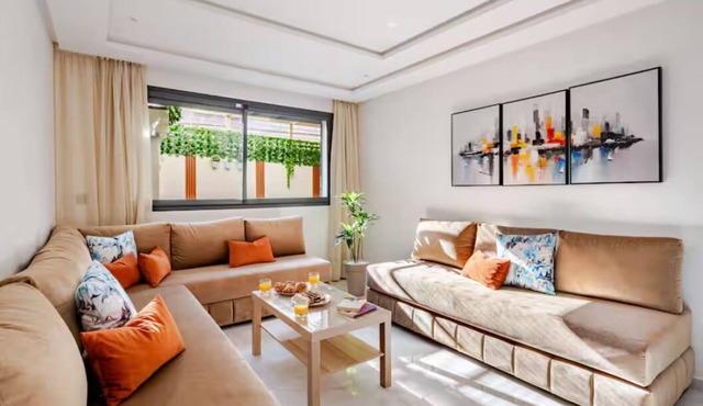 Studio cosy avec patio privé Centre Rabat Océan