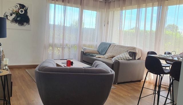 Studio en rez de Jardin, à 5mn de la Plage et des Commerces