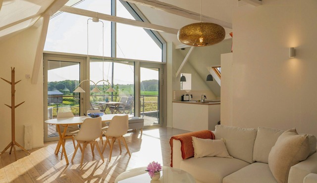 Studio flat with a roof terrace near the Schlei