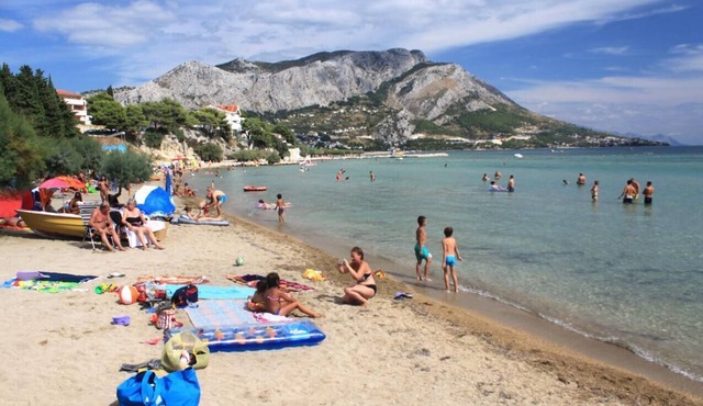 Studio flat with balcony and sea view Duće, Omiš (AS-2812-f)