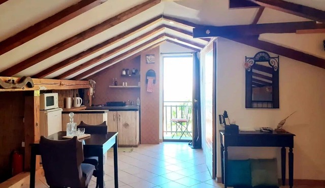 Studio flat with balcony and sea view Bunica, Senj (AS-22142-a)