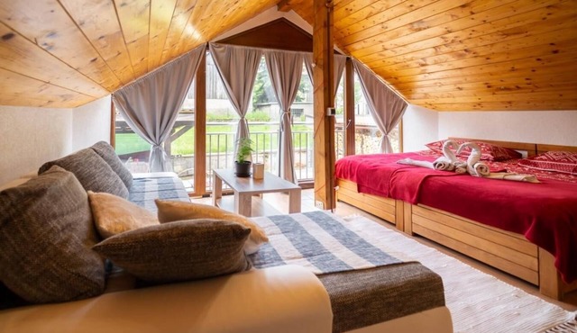 Studio flat with hot tub Delnice, Gorski kotar (AS-24261-a)