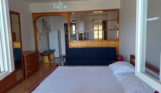 Studio flat with terrace and sea view Klenovica, Novi Vinodolski (AS-5581-b)