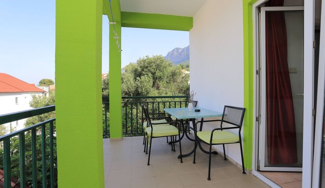 Studio flat with terrace and sea view Gradac, Makarska (AS-2784-b)