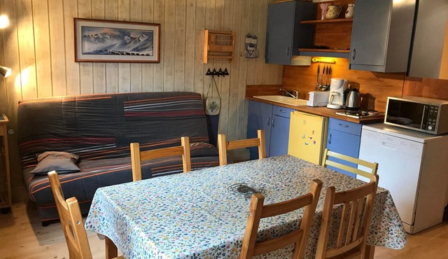 Studio for 5 in Arc 1600, near slopes and shops