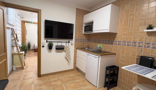 Studio for two guests with patio/terrace, air conditioning and wifi