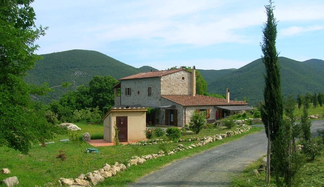 Studio in farmhouse sea and hills view
