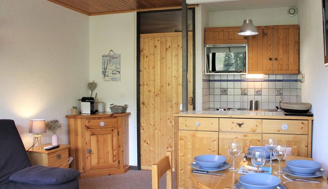 Studio in Vars Les Claux, balcony, parking, 200m from slopes