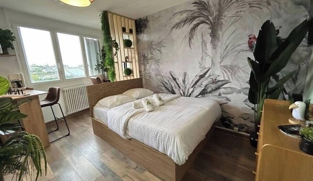 Studio LE COSY JUNGLE close to the station and historic center