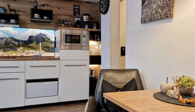 Studio mit Küche, Bad und Süd Balkon und Bergblick by Interhome