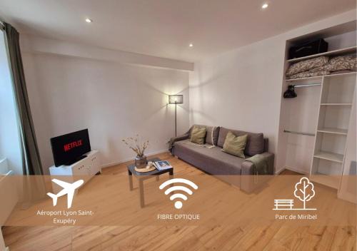 Studio Moderne et Cosy à Miribel