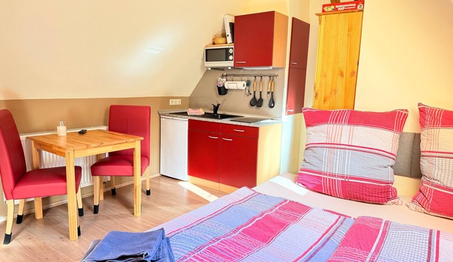 Studio 'Tannenwipfel, 40sqm' with Mountain View, Infrared Sauna, Fenced Garden, and Wi-Fi