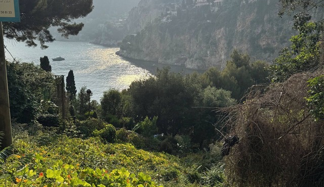 Studio terrace, beach access, sea view, near Monaco, greenery, quiet, 1900 villas