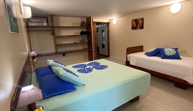 Studio triple supérieur, salle de bain privée, kitchenette, adapté PMR