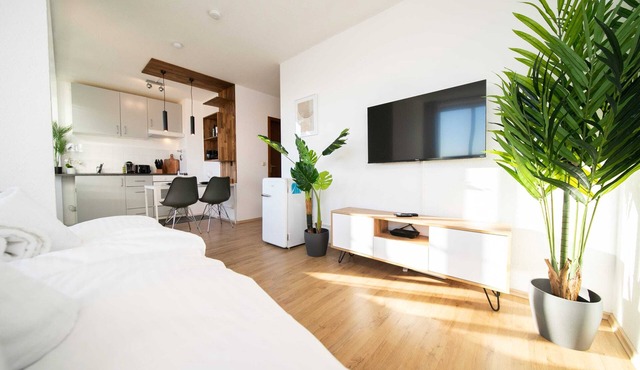 Studio WHITE | Central | Balcony | Fair | Kitchen