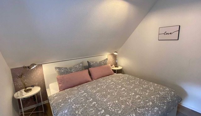Studio with garden view and balcony - bed&breakfast Worpsweder Blick