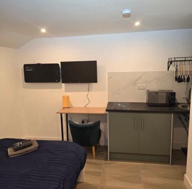 Studio with ensuite bedroom and kitchen