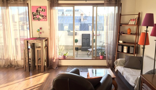Studio with large terrace/Haussmann district - Opera