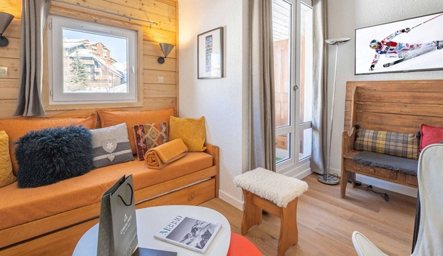 Studio with mezzanine in Alpe d'Huez, ski-in access