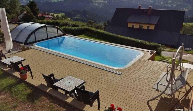 Studio with outdoor pool