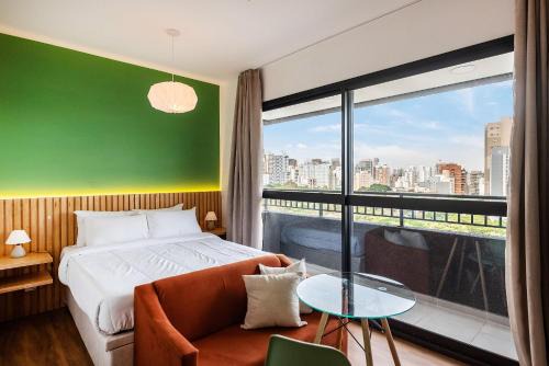 Studio with Rooftop Pool | Pinheiros - M121