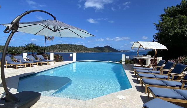 Stunning Estate on almost 2 acres with down island views of St John and the BVI