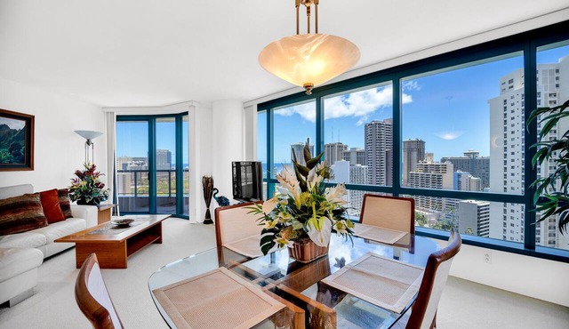 Stunning High-Floor Unit with Spectacular Ocean, Diamond Head, and Waikiki Views