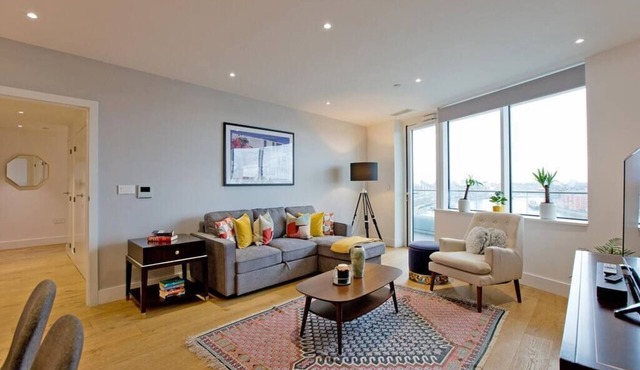 Stunning panoramic view ,London , Thames,fully A.C