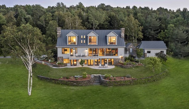 Stunning, Peaceful, Modern Vermont Estate surrounded by State Park
