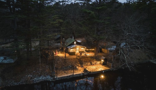 Stunning Waterfront Cabin with Private Dock Near Saratoga & Lake George | Corinth, New York