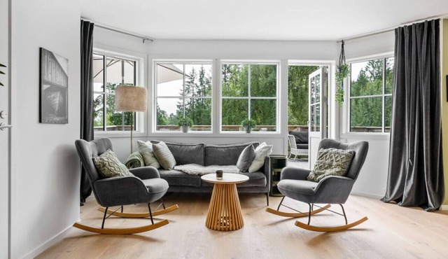 Stylish 2BR Retreat with Sauna & Large Terrace