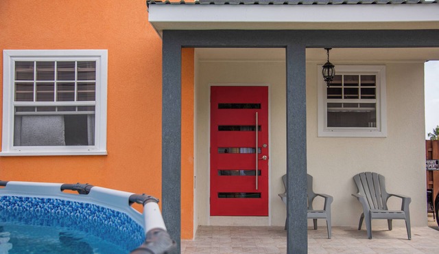 Stylish 2BR 1Bath APT with Pool and Deck, a stone's throw from St. Lawrence Gap.