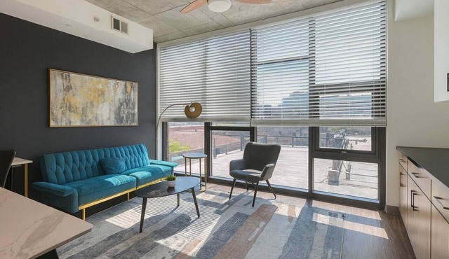 Stylish 2BR | Rooftop Views + Sky Lounge