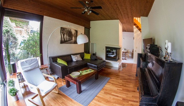 Stylish and comfortably furnished vacation home with sauna.