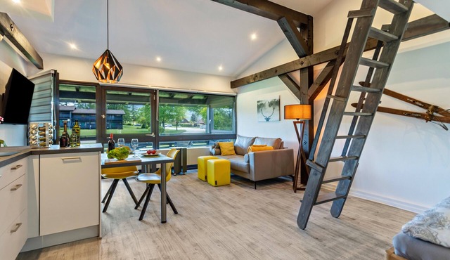 Stylish Apartment with Mountain View & Balcony near Lake Chiemsee
