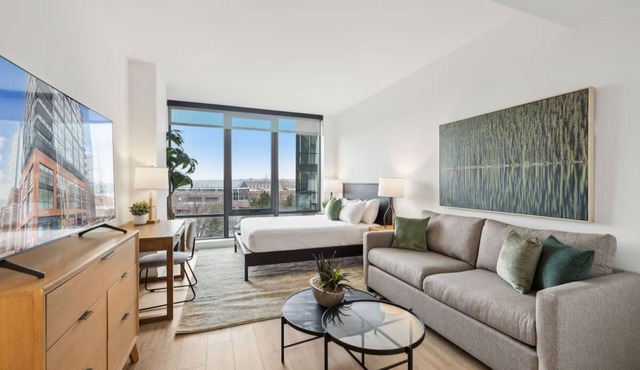 Stylish Studio w/Kitchen & Laundry | Perfect for Long Stays at the Heart of DC