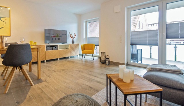 Stylish upper apartment Küstenkrabbe in Dornumersiel