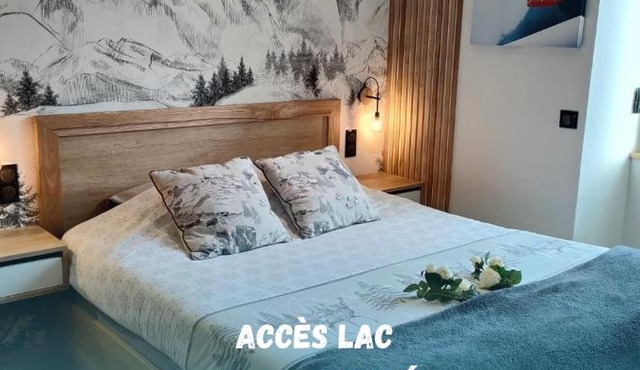 Sublime Studio proche du lac avec parking privé